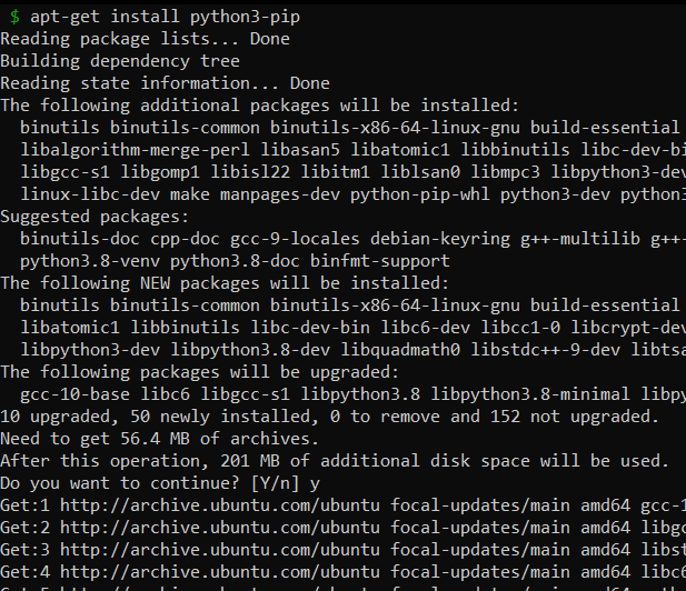 Install Python pip Package on Ubuntu